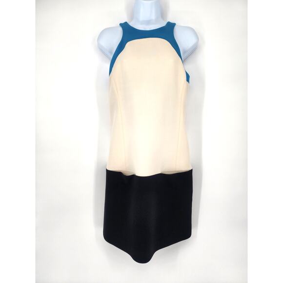 Emilio Pucci Color Block Sleeveless Woolblend Shift Dress Women's Size 34 (US 4) - Picture 10 of 10